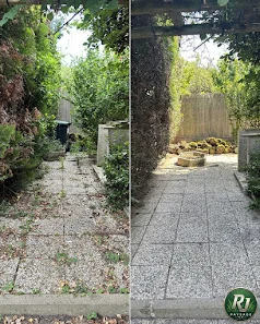 Avant et après une remise en état de jardin